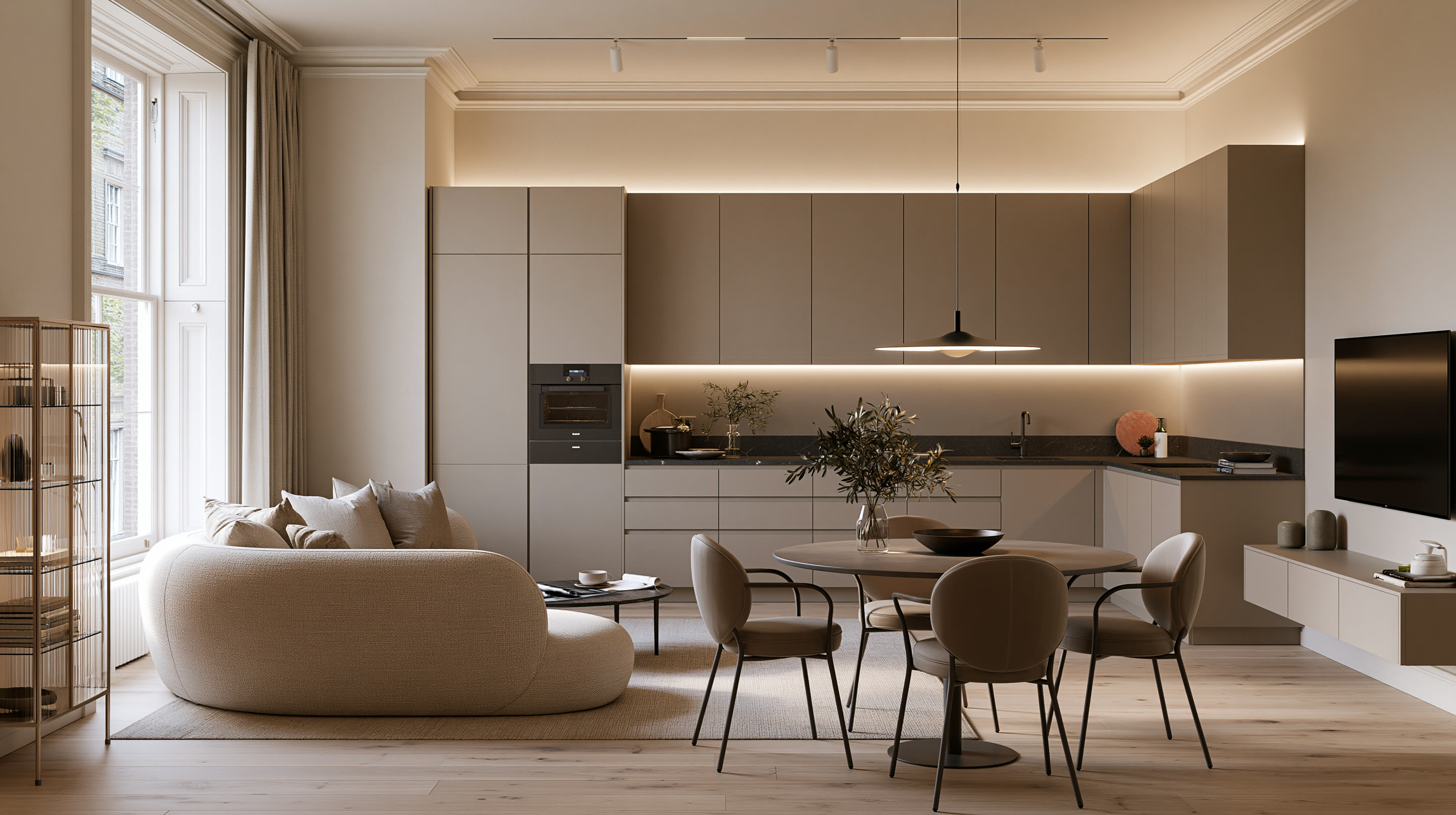 Гостиная open-plan
